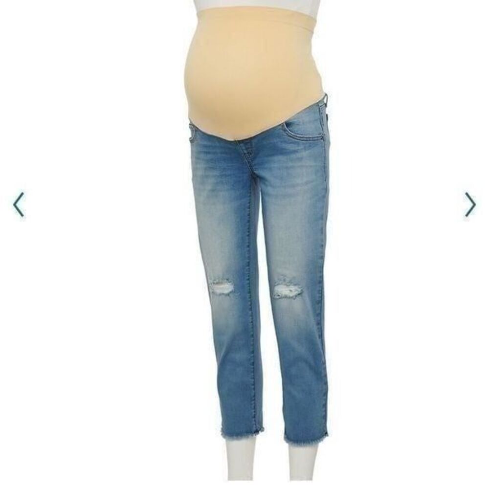 a:glow Maternity Girlfriend Capri Jeans Size Small